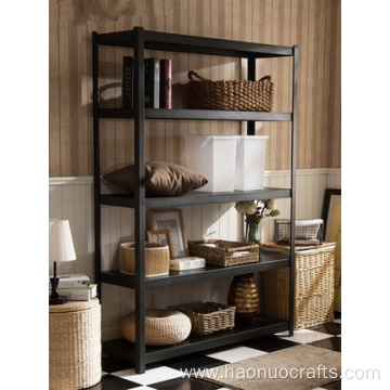 shelving display storeroom warehouse black iron shelving